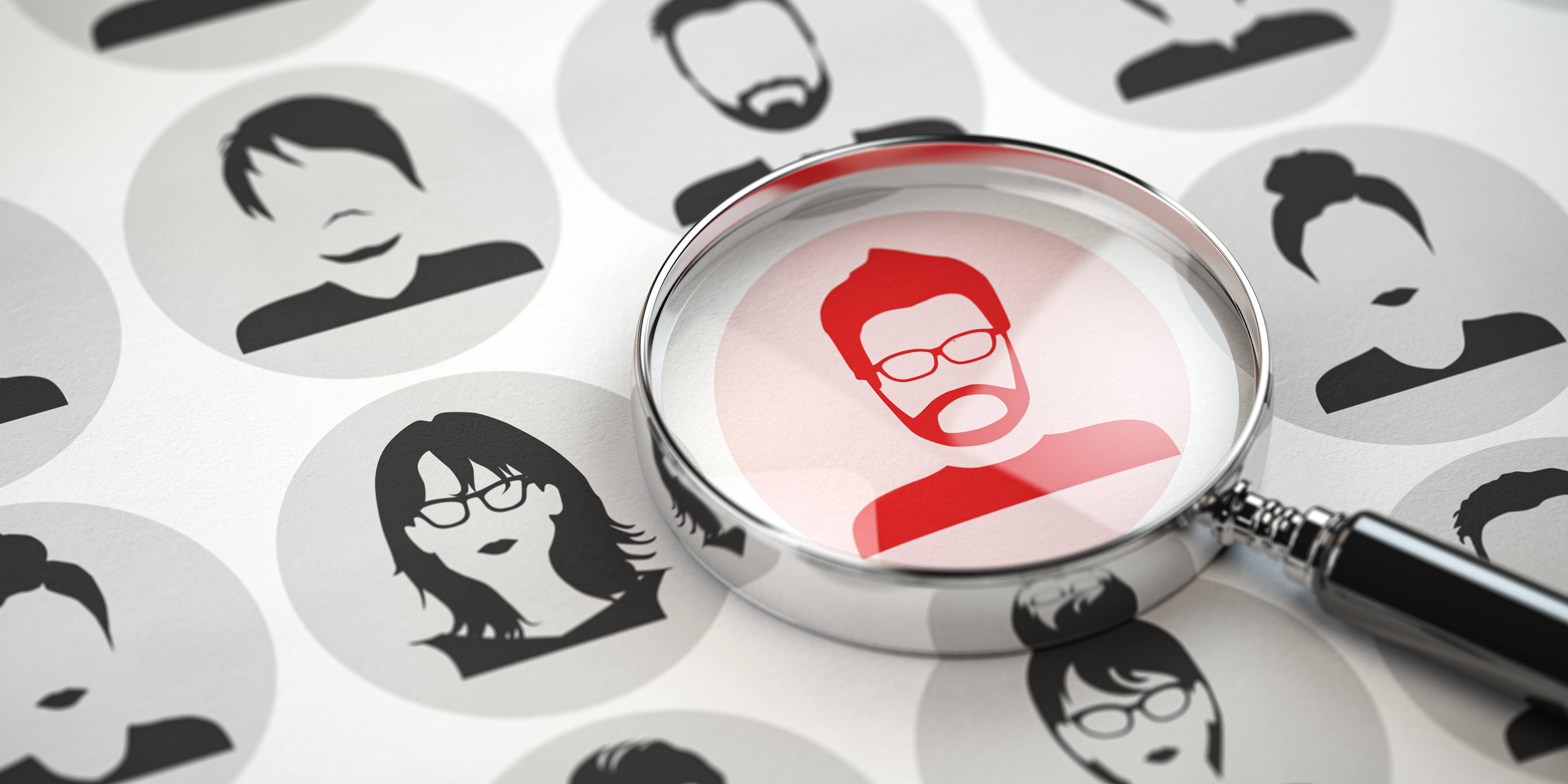 Recruitment, search job vacancy, HR human resources and social n